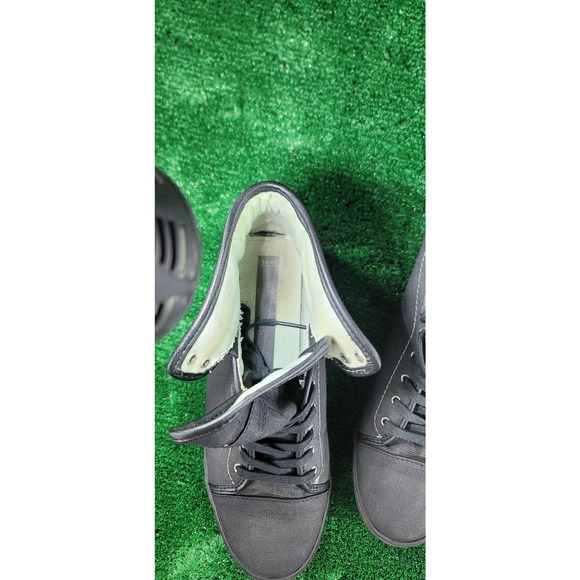 Vans Old Skool Classic Hi-Top Skateboard Solid Black Textile Upper Women's 10.M - Picture 7 of 10